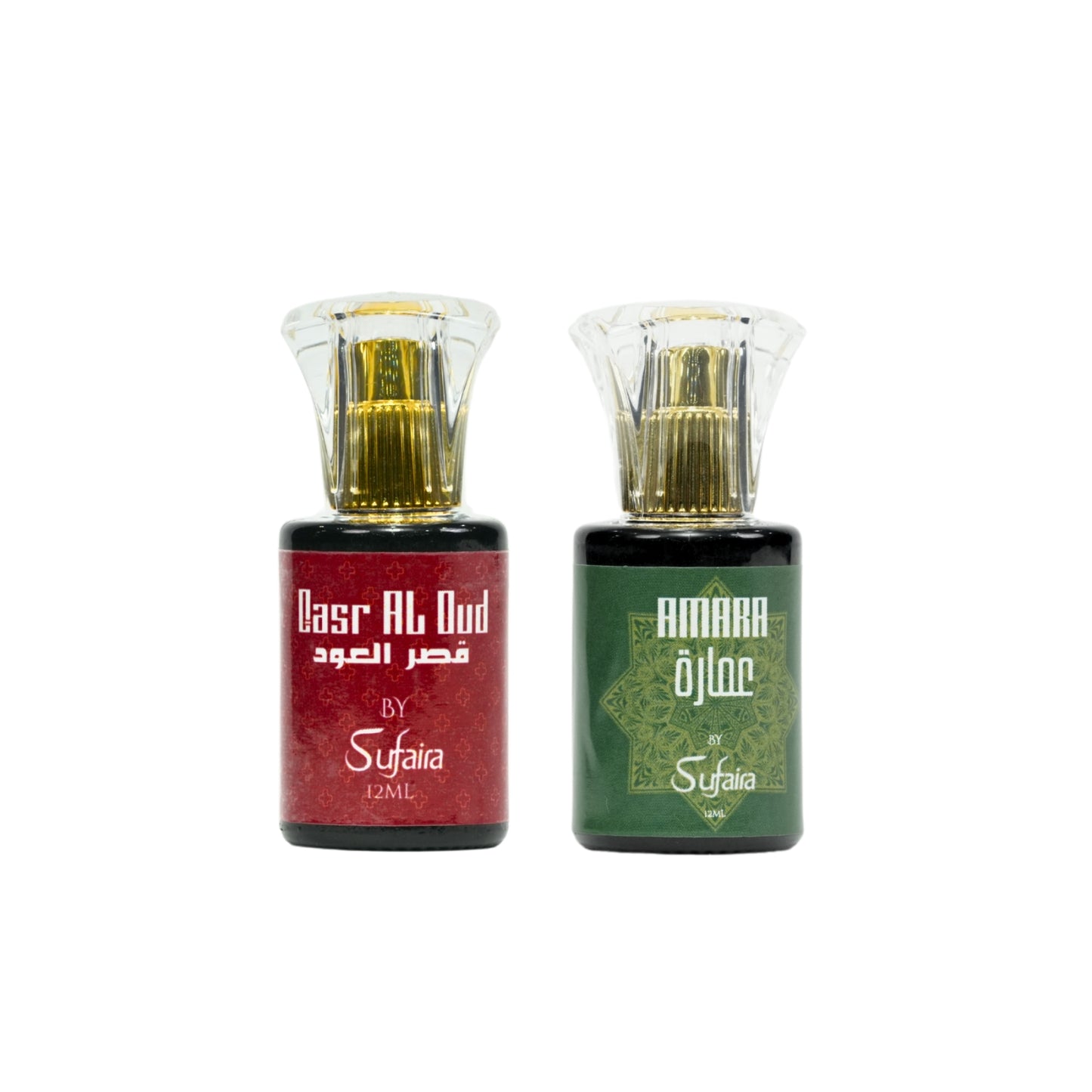 Qasr al Oud & Amara – Oud & Floral Attar Duo