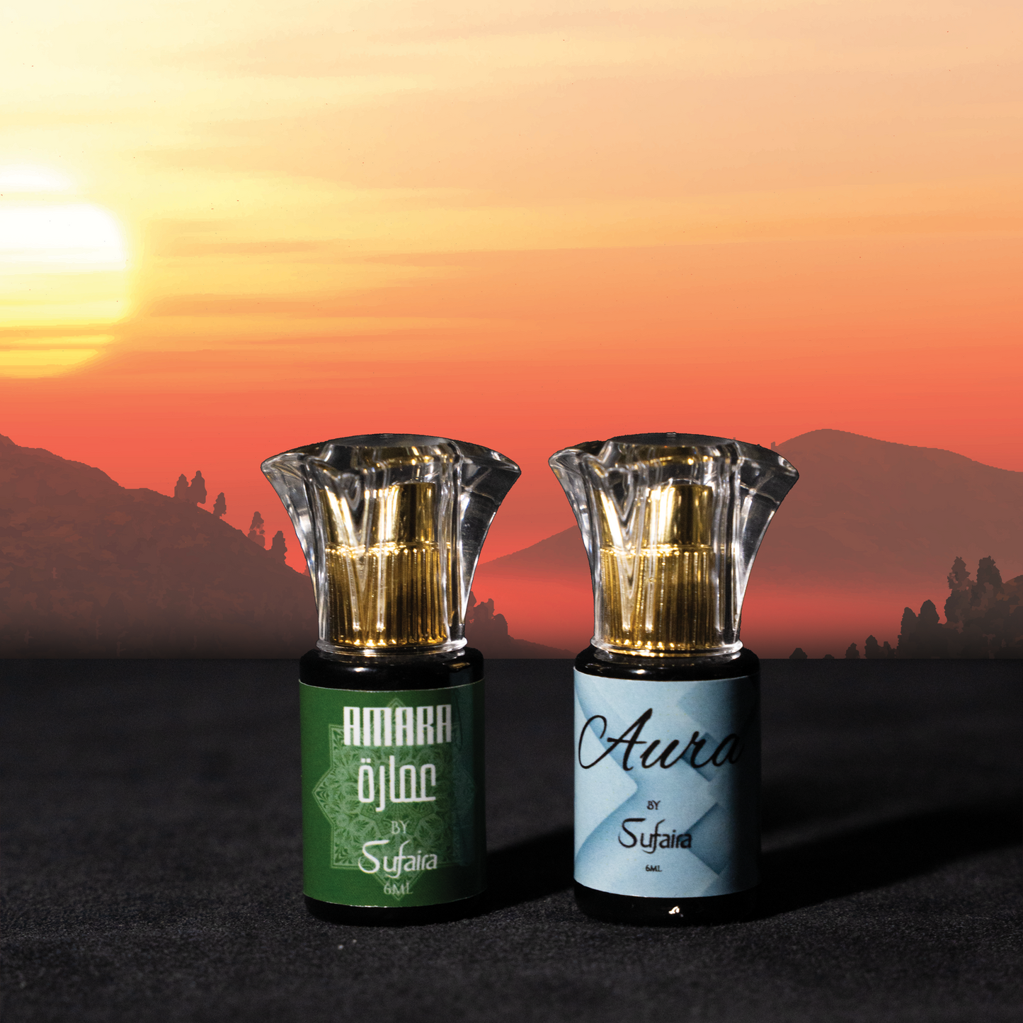 Aura & Amara – Soft Floral & Sweet Attar Duo