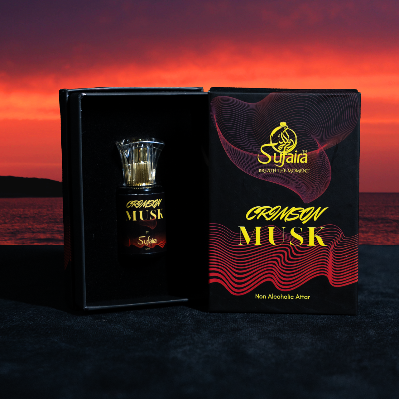 Crimson Musk – Luxury Attar with Citrus & Amber Notes