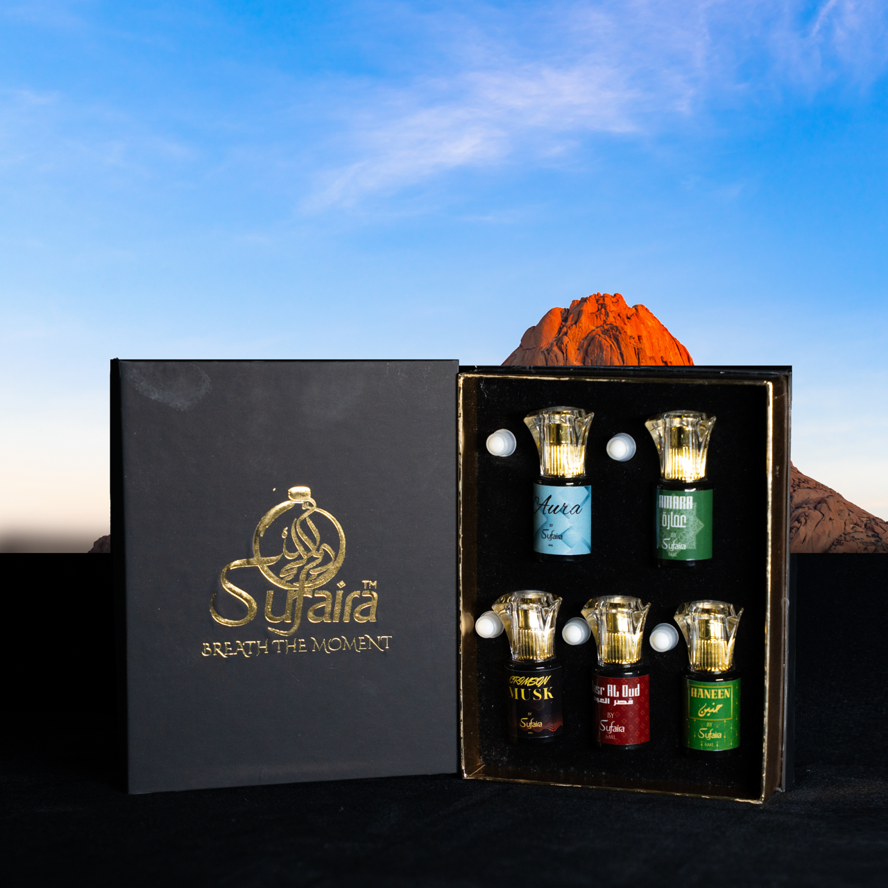 Sufaira Signature Attar Combo – Set of 5 Luxury Attars