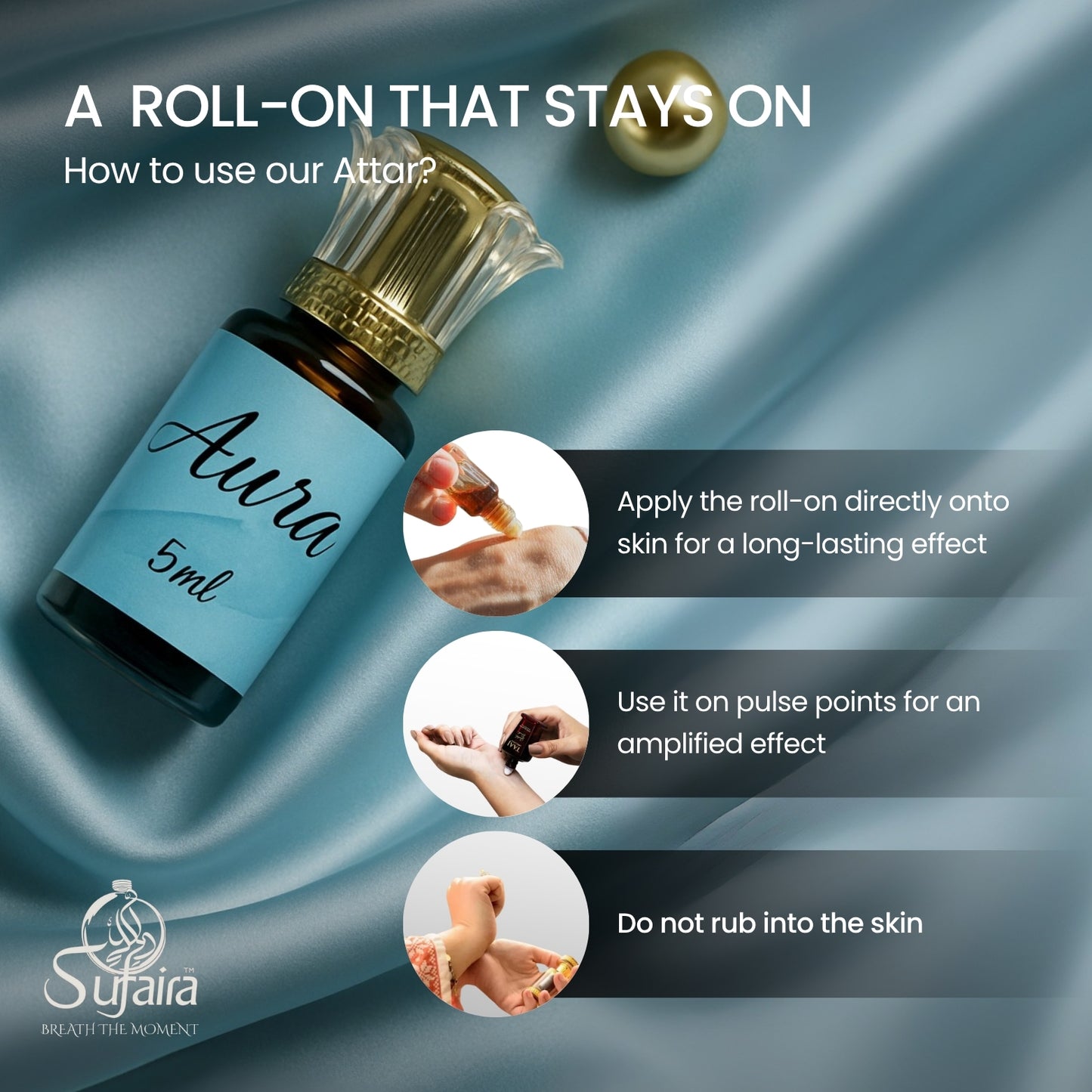 Aura – Sweet & Woody Luxury Attar with Vanilla & Sandalwood