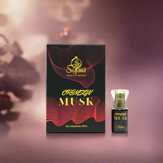 Crimson Musk – Luxury Attar with Citrus & Amber Notes