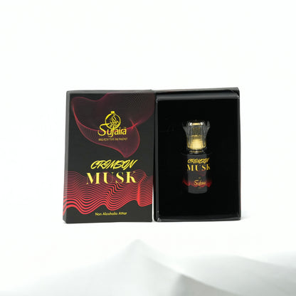 Crimson Musk – Luxury Attar with Citrus & Amber Notes