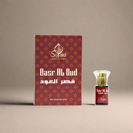 Qasr al Oud – Royal Oud Attar with Rose & Powdery Notes