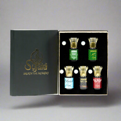 Sufaira Signature Attar Combo – Set of 5 Luxury Attars