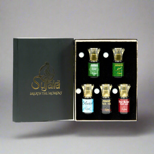 Sufaira Signature Attar Combo – Set of 5 Luxury Attars