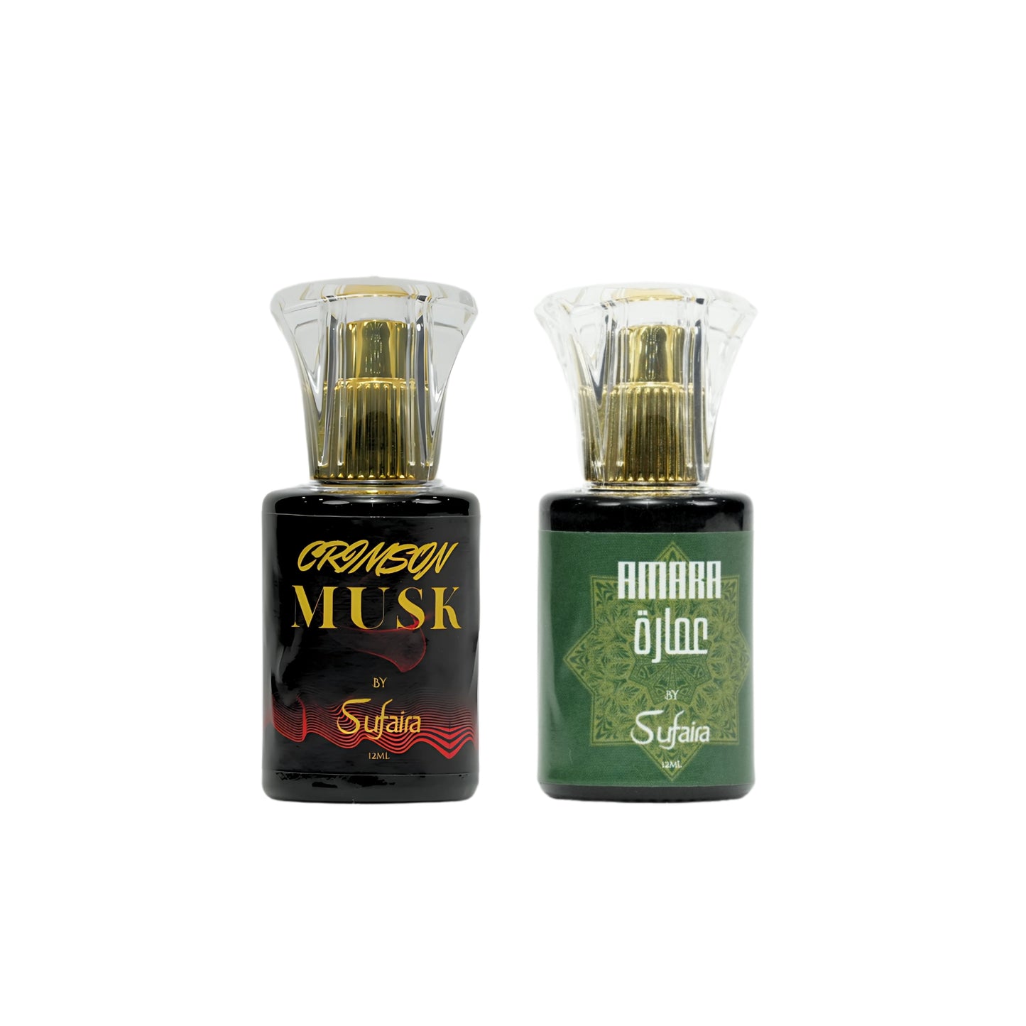 Crimson Musk & Amara – Musk & Floral Attar Duo