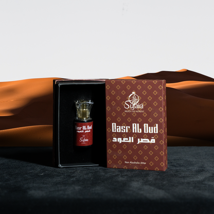 Qasr al Oud – Royal Oud Attar with Rose & Powdery Notes