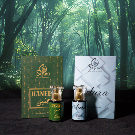 Aura & Haneen – Sweet & Oud Luxury Attar Duo