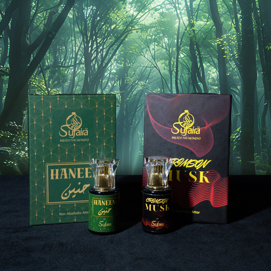 Crimson Musk & Haneen – Oud & Musk Attar Duo