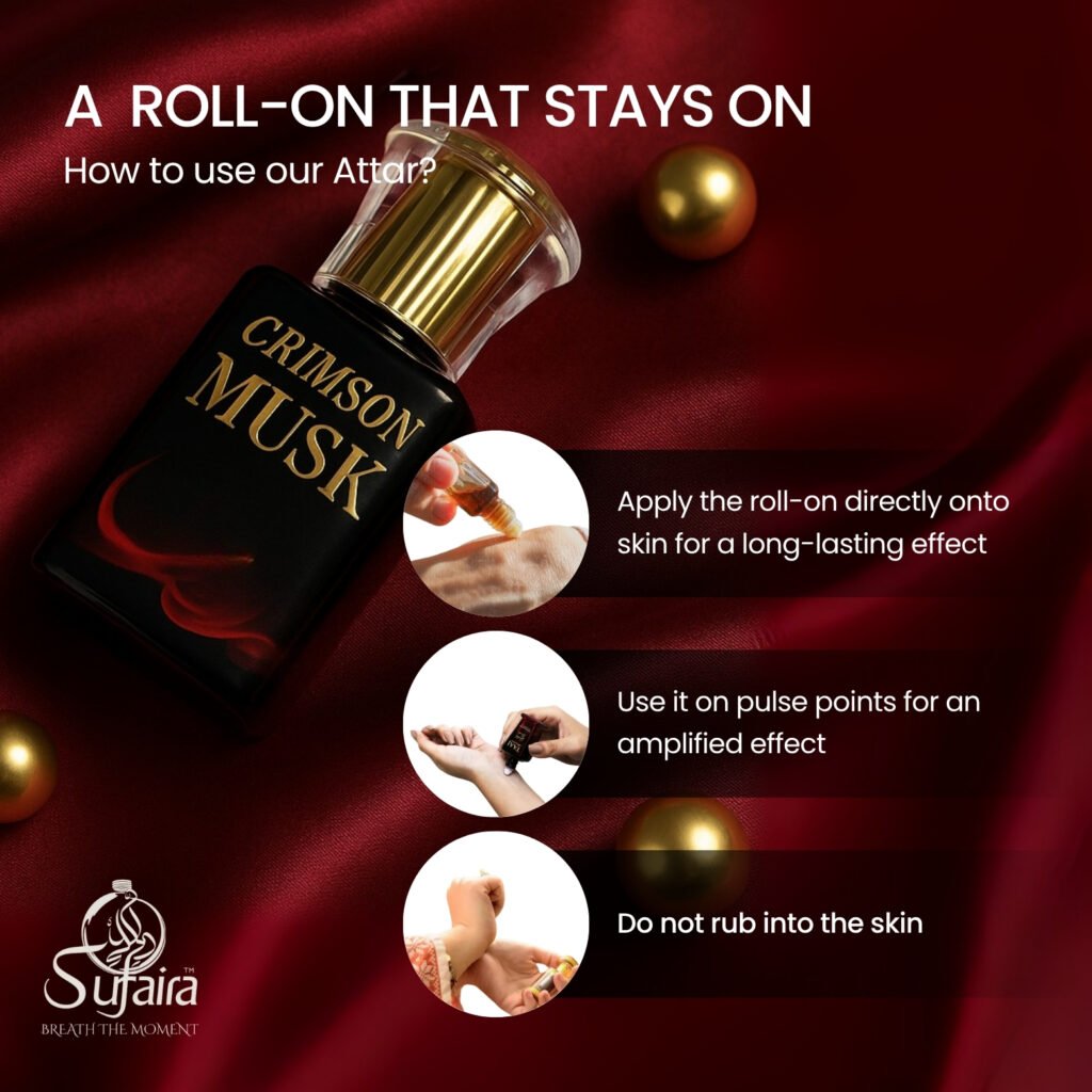 crimson musk – luxury attar with citrus & amber notes