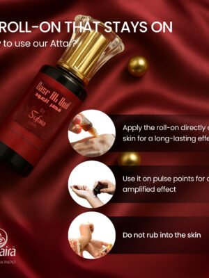 qasr al oud – royal oud attar with rose & powdery notes