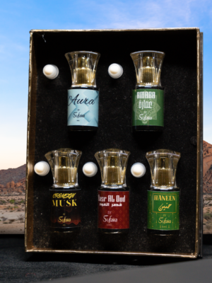 sufaira signature attar gift set – set of 5 luxury attars